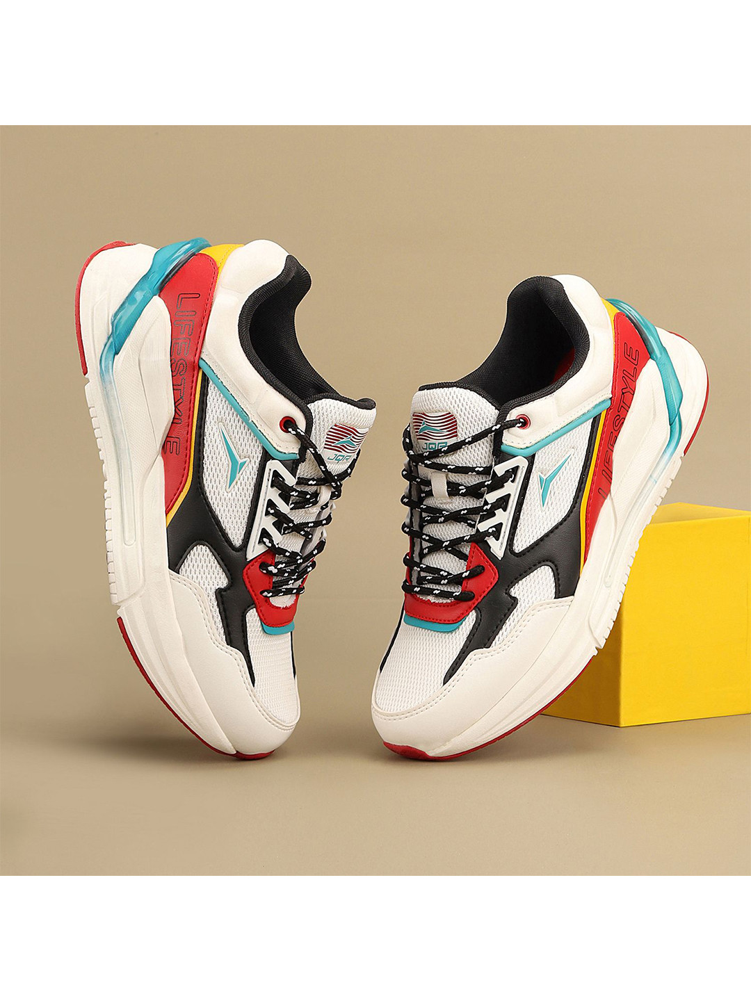 JQR Grind Men Mesh Lace-Up Walking Shoes