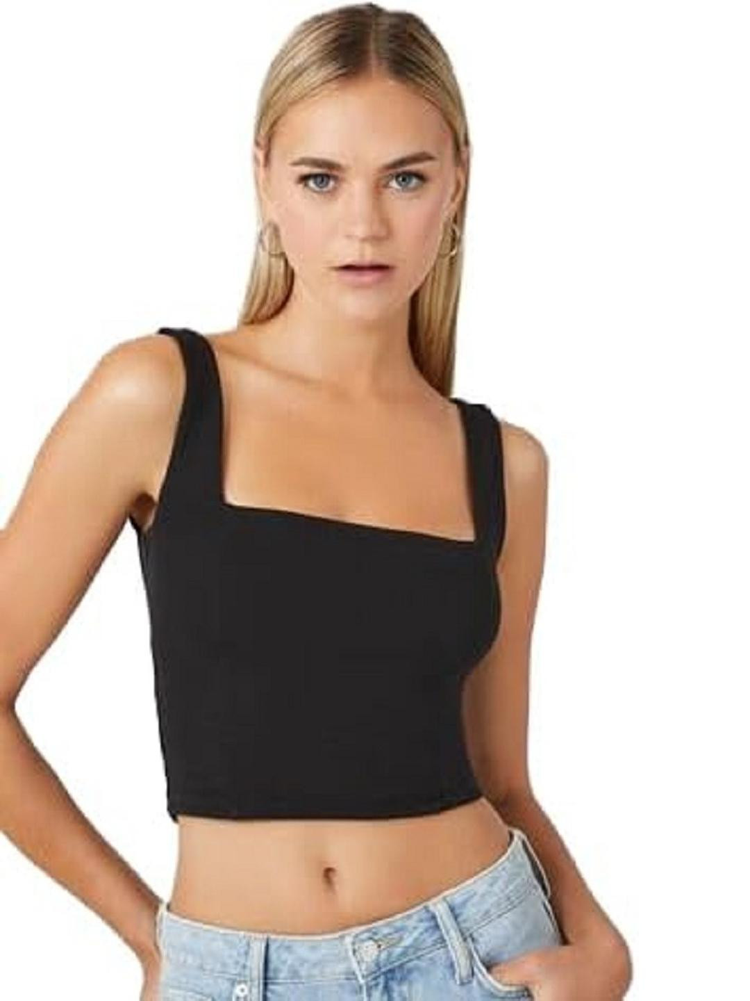 PINOVO Black Cotton Tops