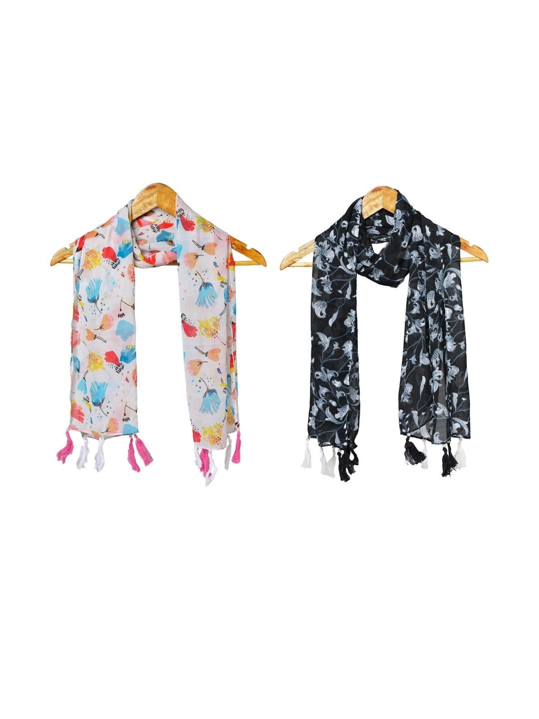 StoleVilla Pack of 6 Multi Colour Printed Scarf