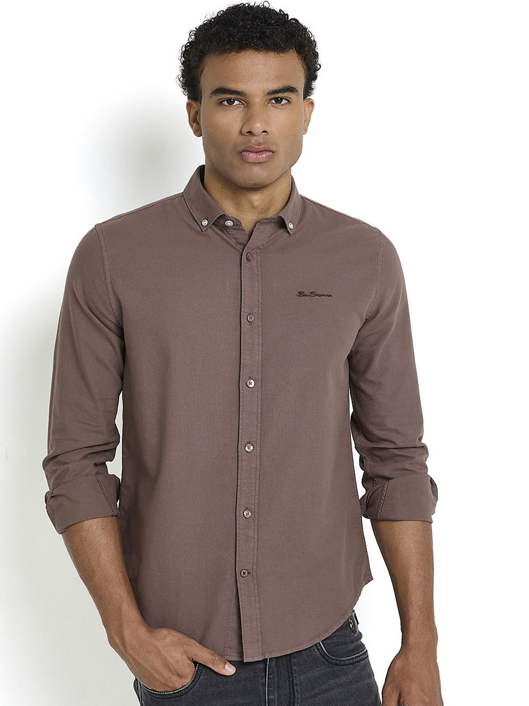 BEN SHERMAN Button Down Pure Cotton Casual Shirt