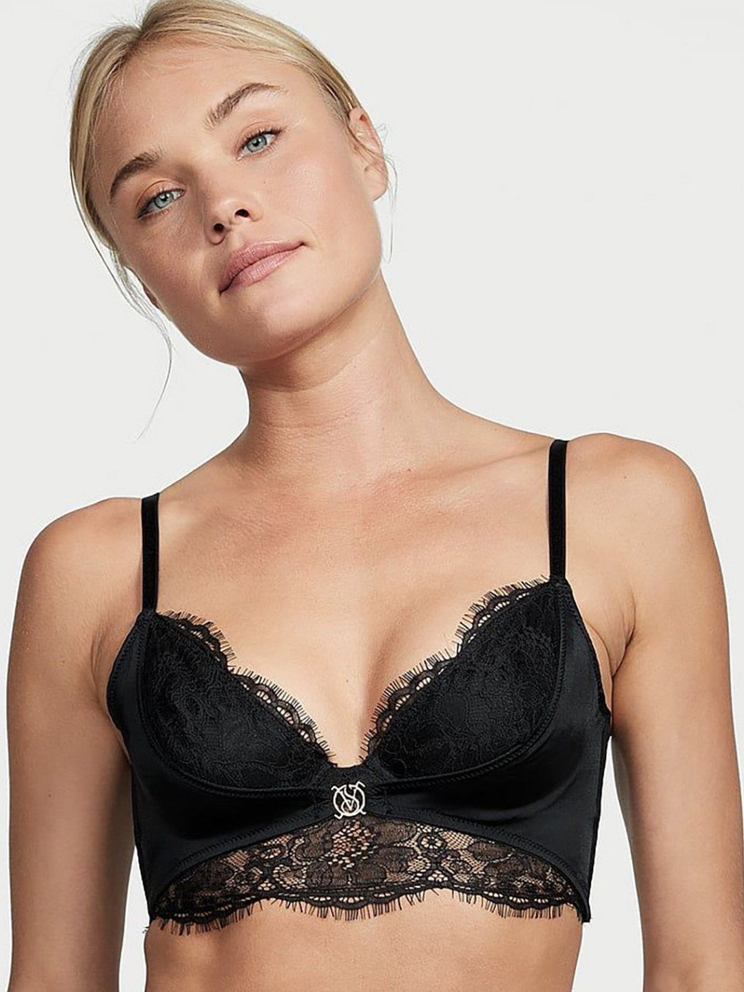 Victoria's Secret Self Design Medium Coverage Non Padded Underwired All Day Comfort Embellished Bra
