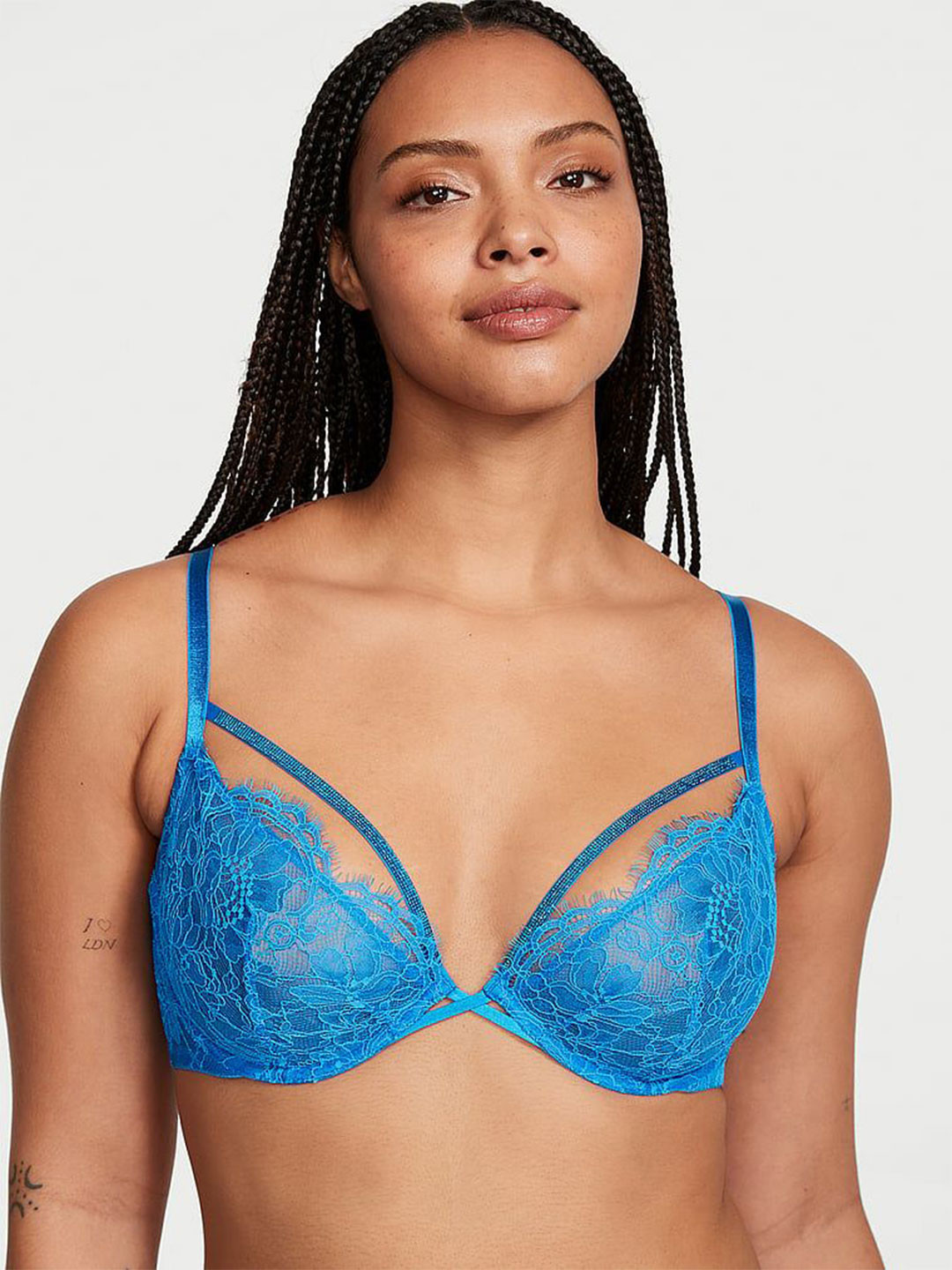 Victoria's Secret Lace Full Coverage Non Padded Underwired T-shirt Embellished Bra