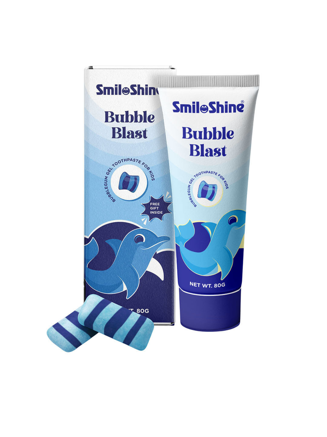 SmiloShine Kids Bubble Blast Gel Toothpaste- 80 g