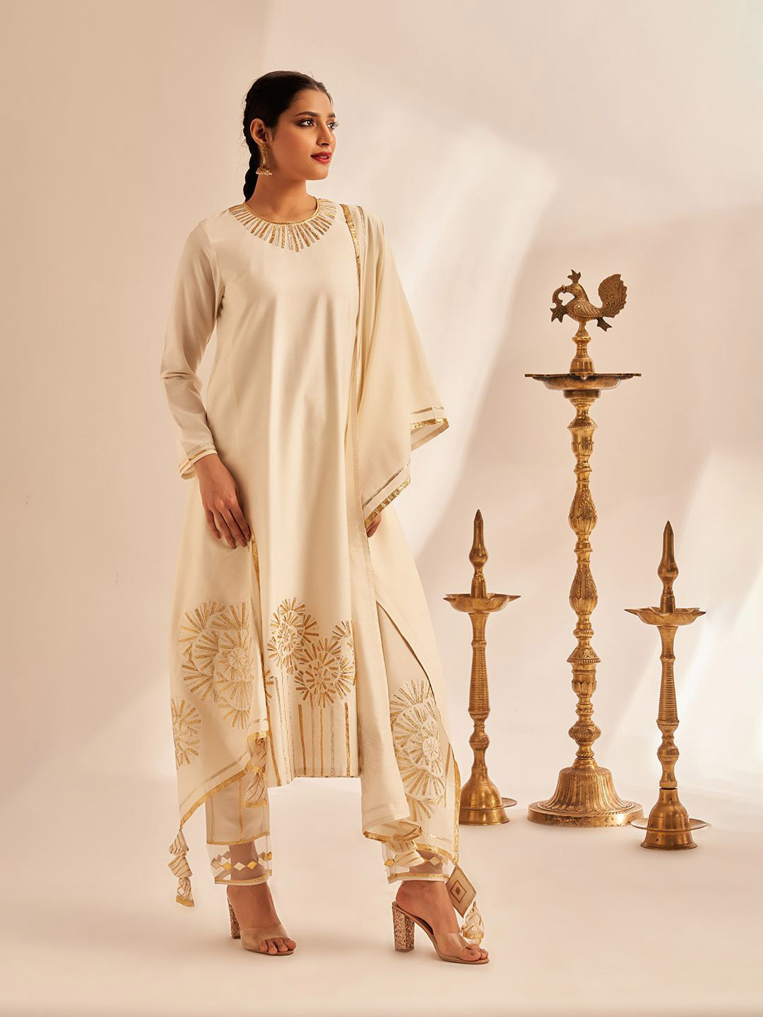 Gulabo by Abu Sandeep Women Floral Printed Festive A-Line Kurta