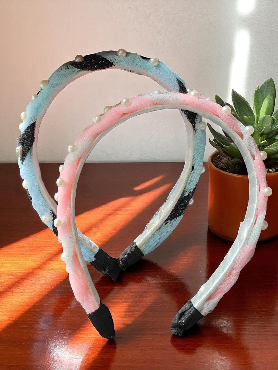 LYTIX Girls Pack Of 2 Beaded Hair Band