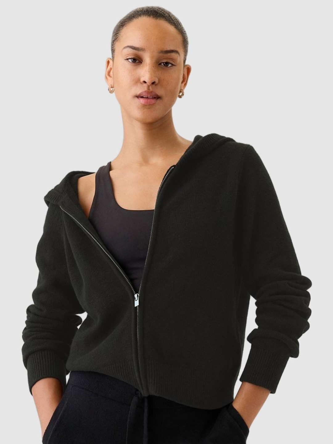 GAP Women Zip-Front Hooded Sweaters