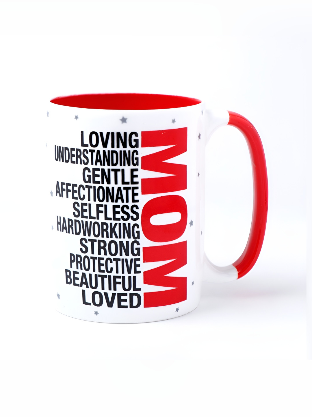 Archies White & Black Printed Ceramic Matte Cups and Mugs