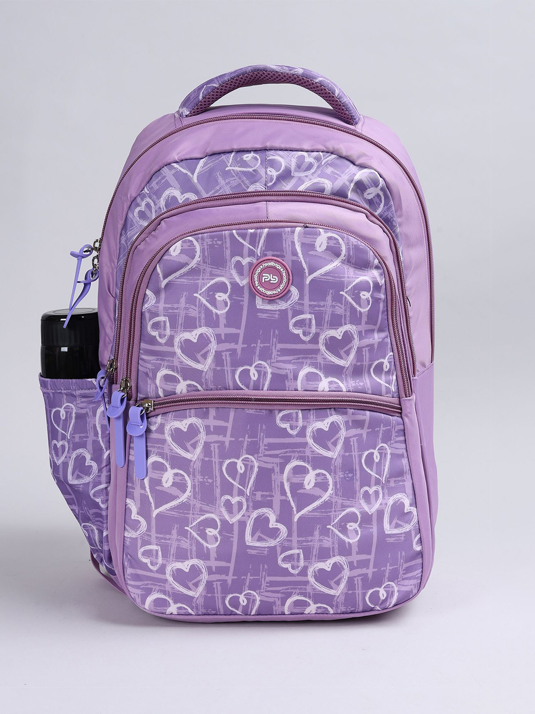 PB Pearlbags Unisex Geometric Backpack With Laptop Sleeve