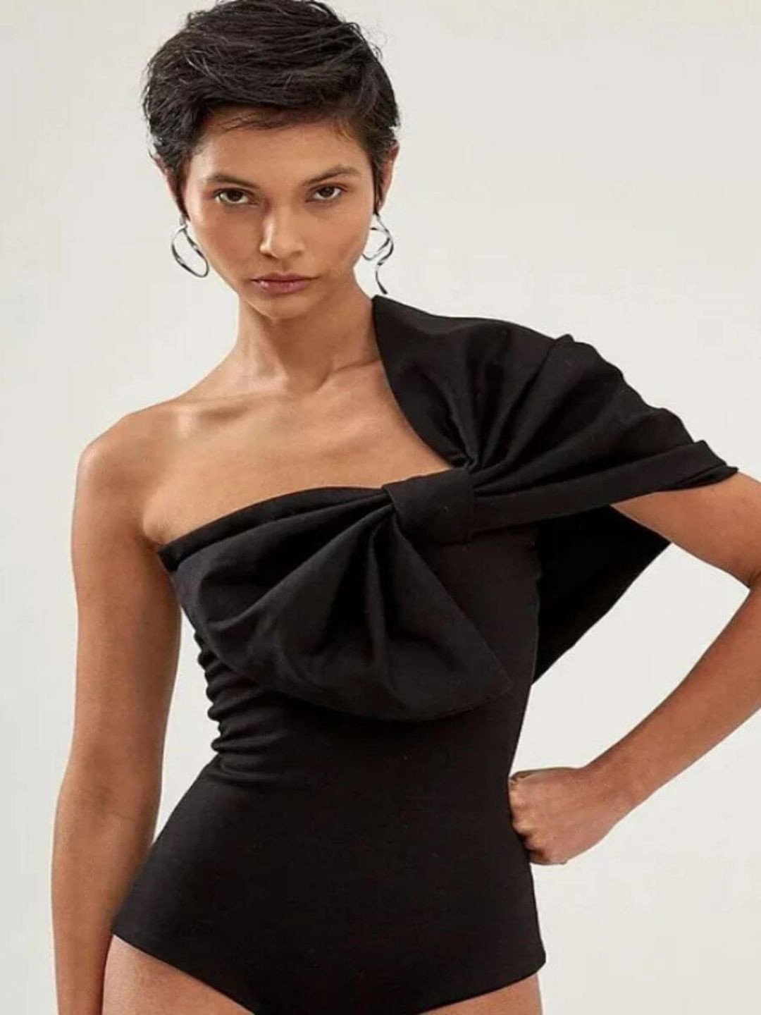 FancyPants One Shoulder-Neck Swimwear Cover up Set