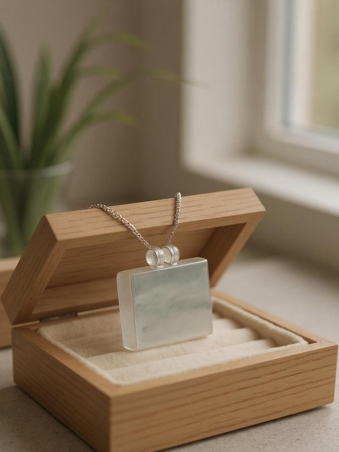 SOMYA Silver Square Pendant