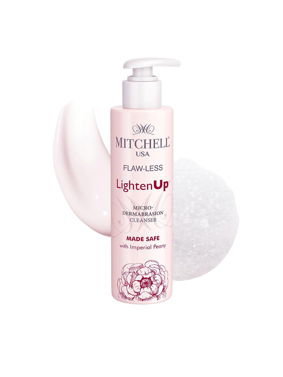 MITCHELL USA Flaw-Less Lighten Up Micro Dermabrasion Cleanser with Imperial Peony - 100 ml