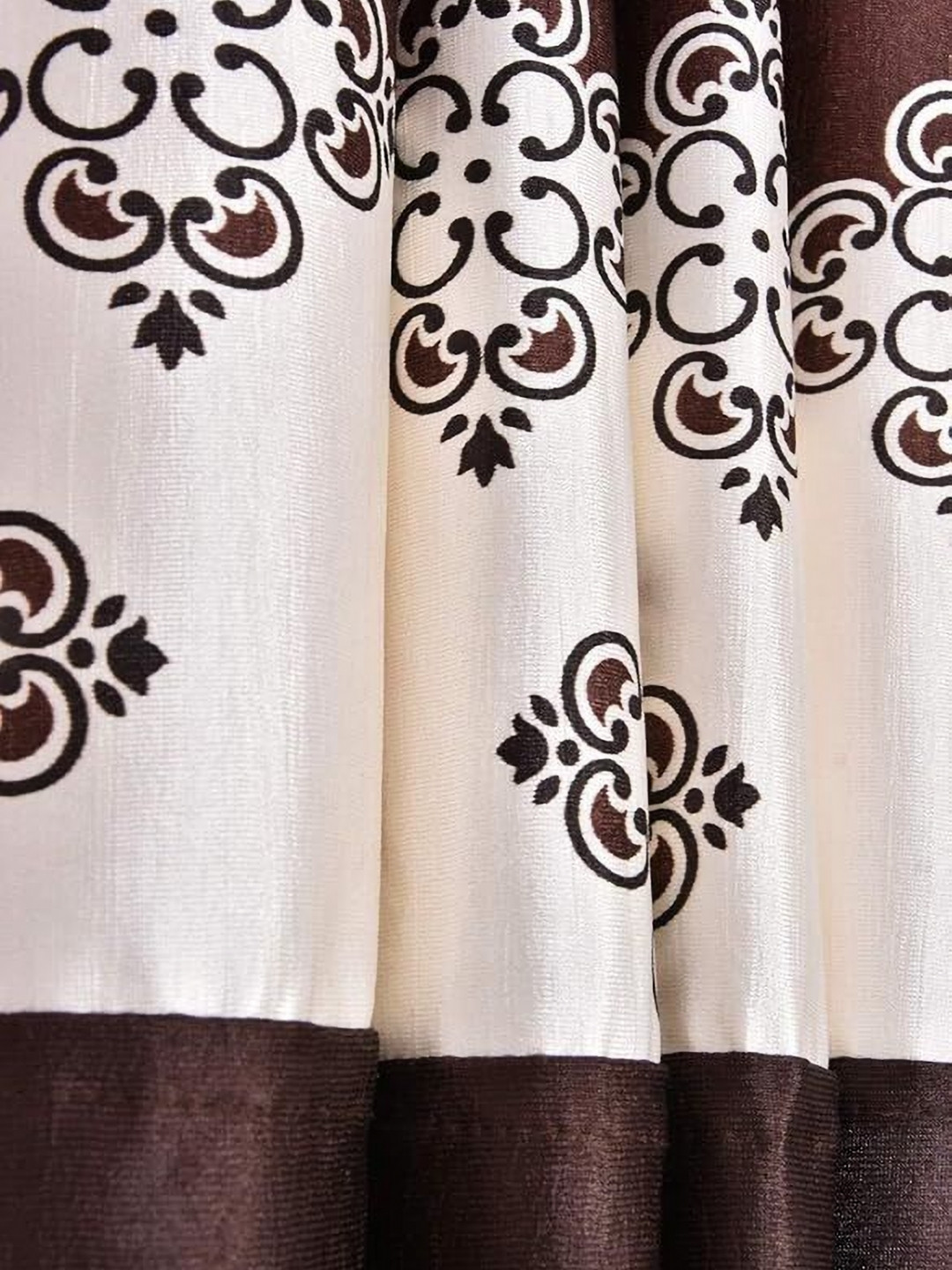 Lunar Days Brown Window Room Darkening Window Curtain