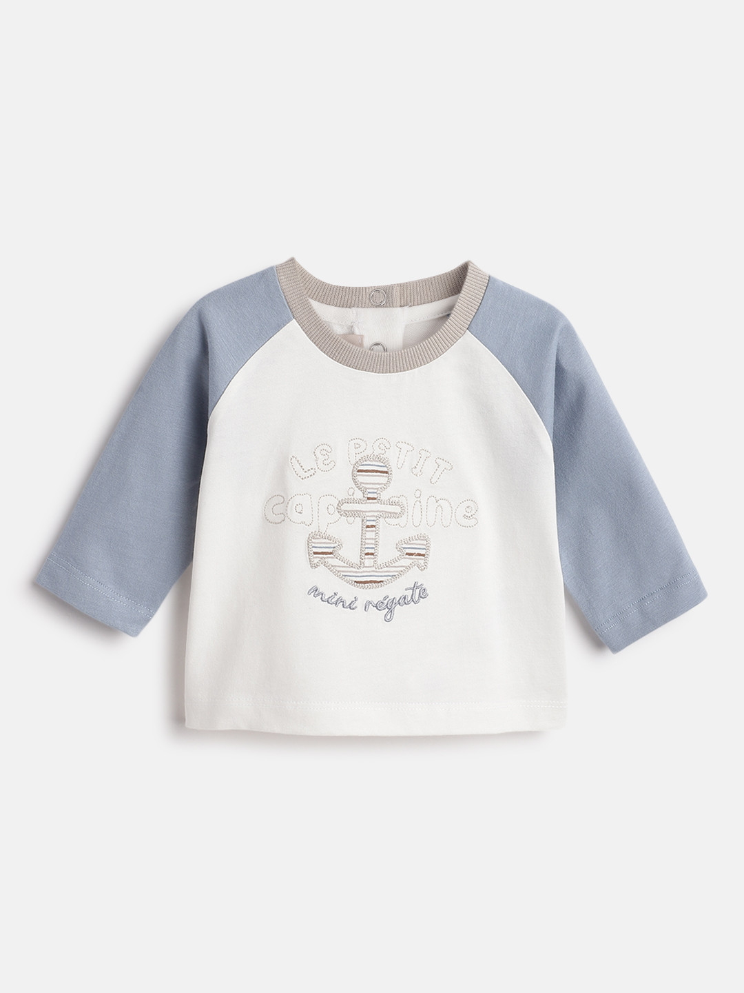 Chicco Boys Graphic Printed Round Neck Cotton T-shirt