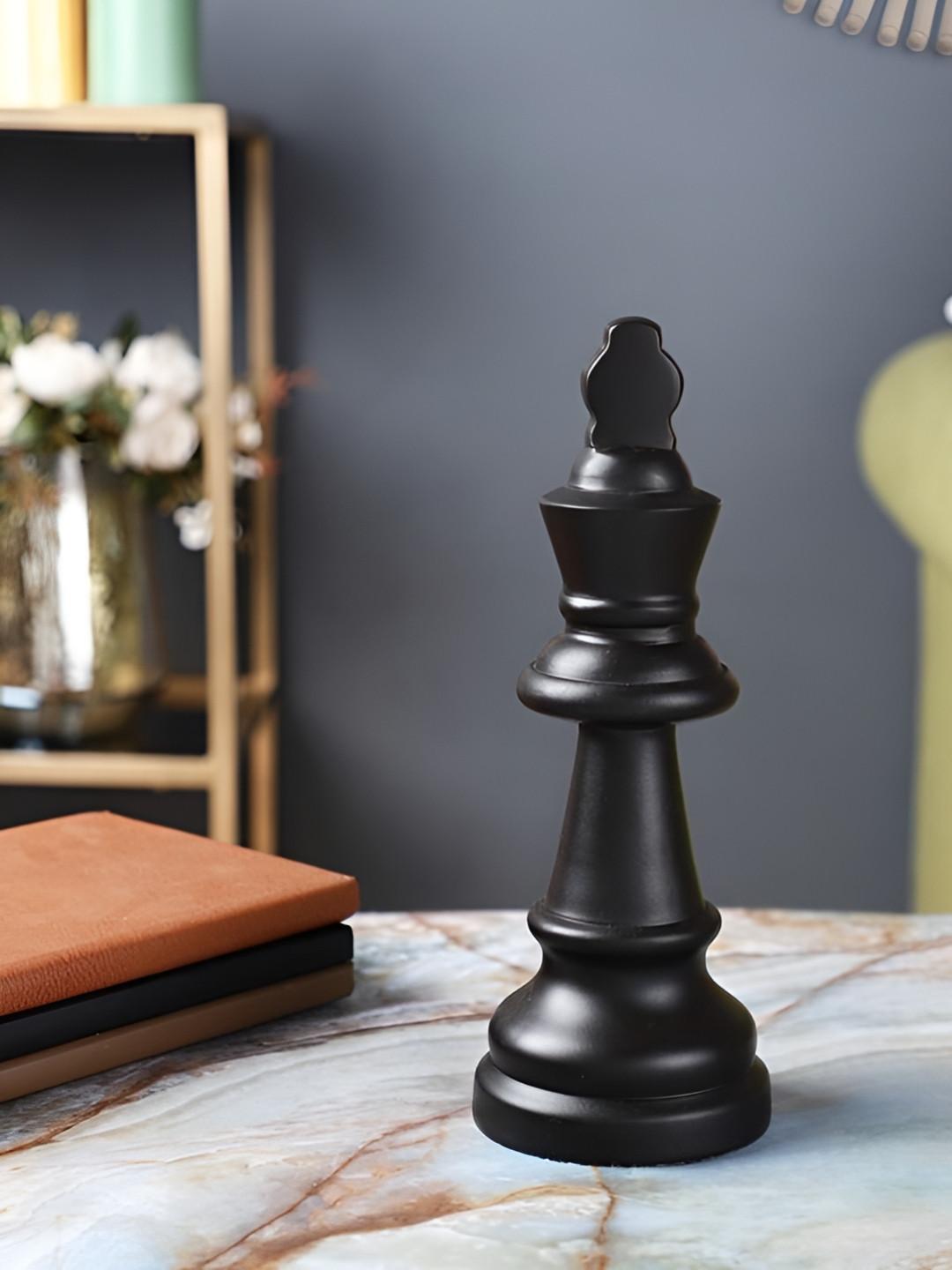 Decor de Maison Black Chess King Showpiece
