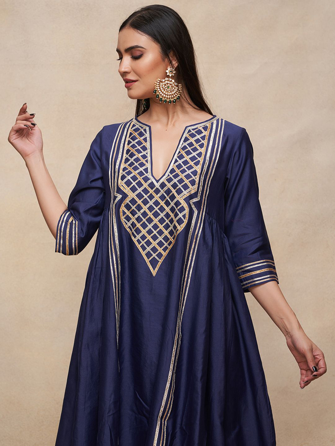 Gulabo by Abu Sandeep Women Embellished Thread Work Kurta