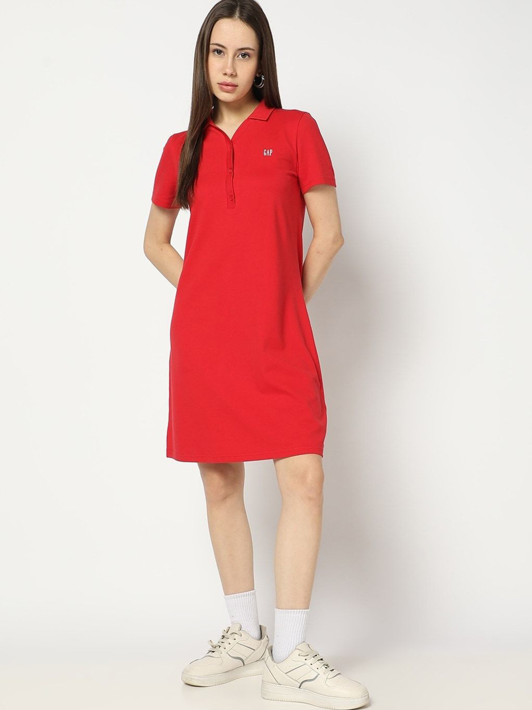 GAP Embroidered T-Shirt Midi  Dress
