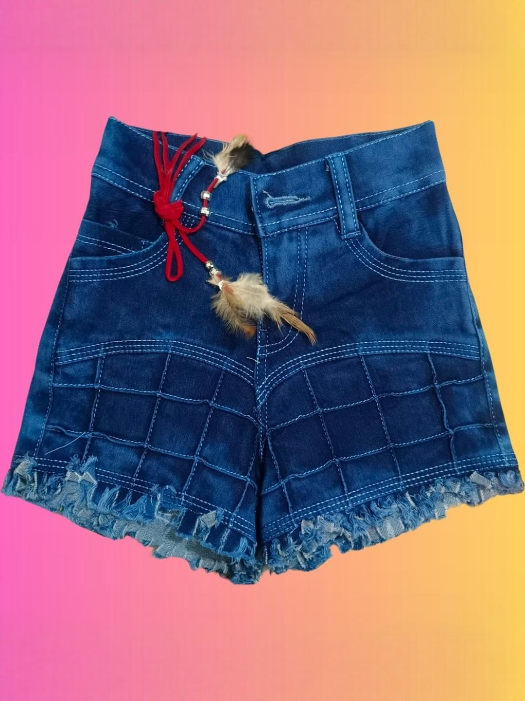 SHREESALES Girls Denim Shorts