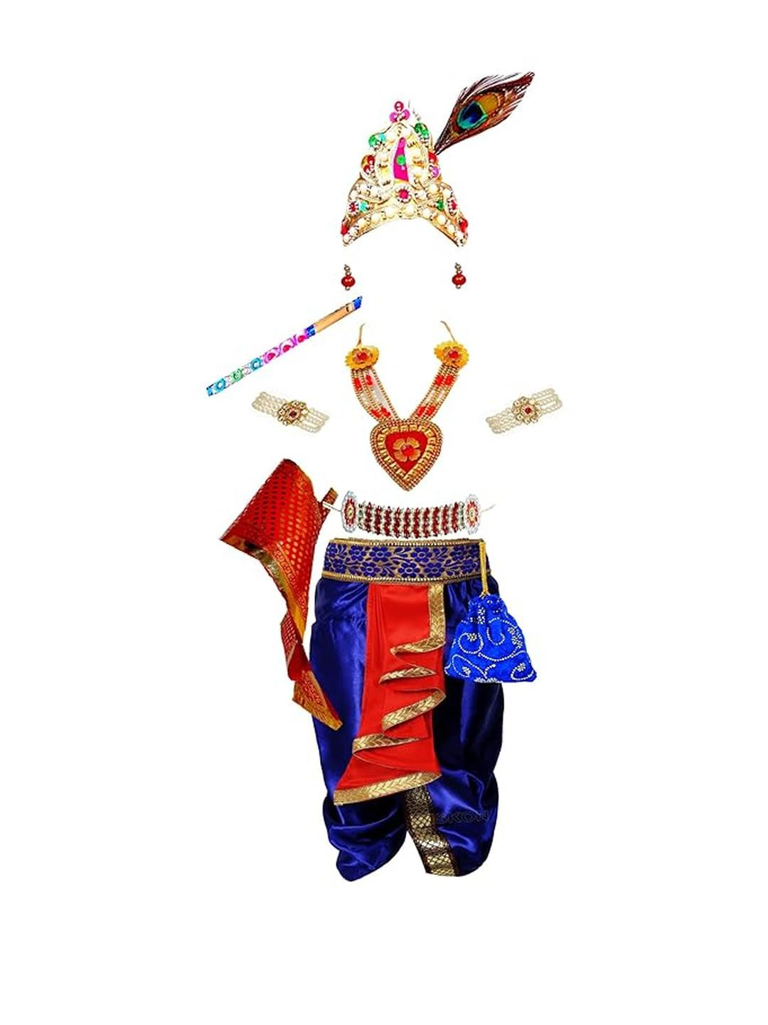 SHRI VALLABH Boys T-shirt with Dhoti Pants