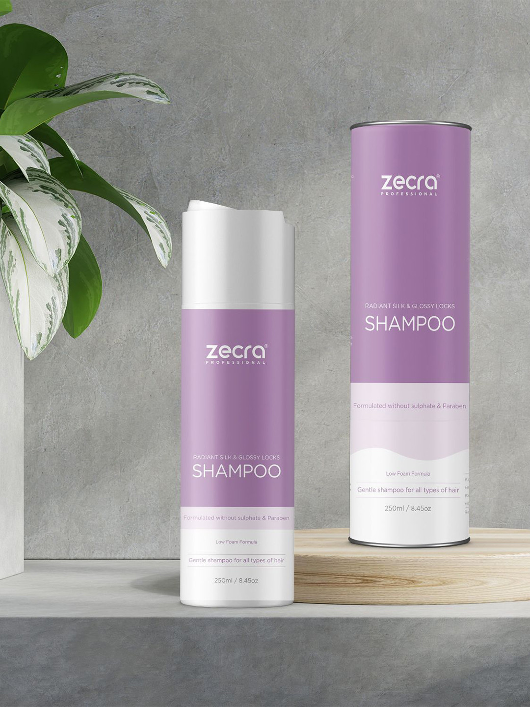 ZECRA Set Of 2 Radiant Silk & Glossy Locks Shampoo- 250 ml Each