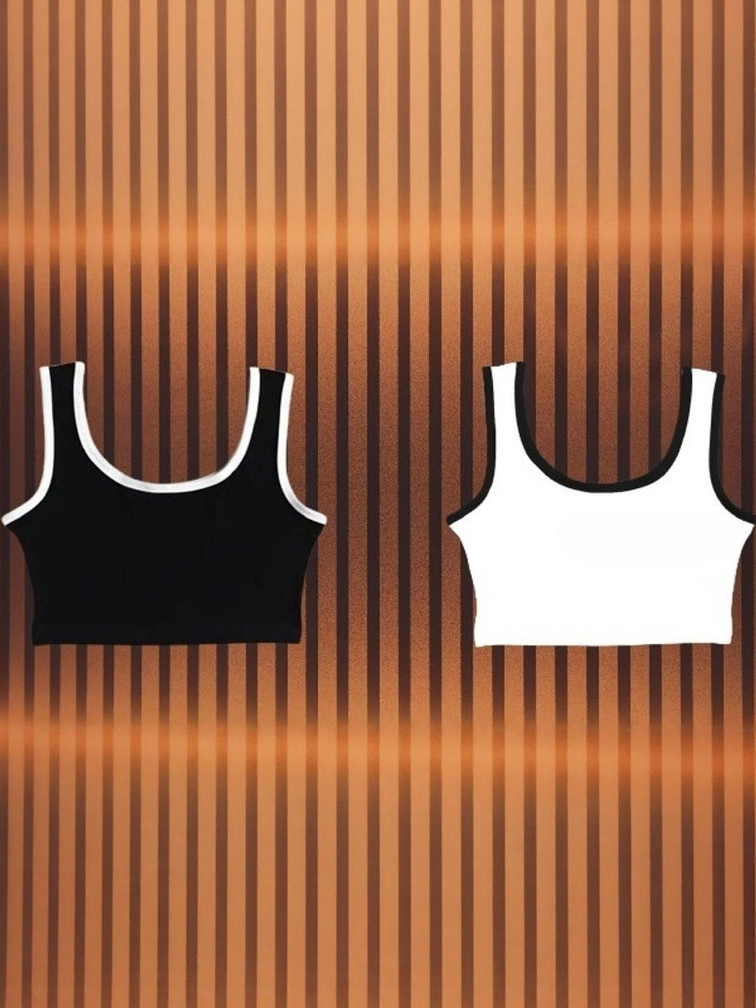PINOVO Black Cotton Tops