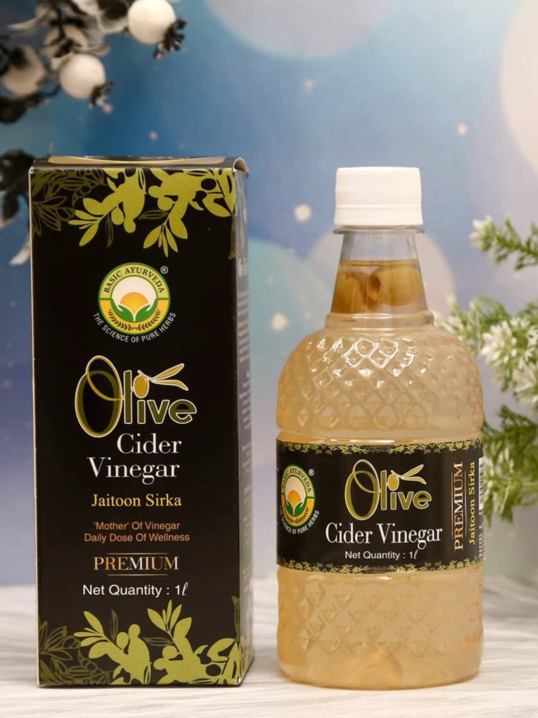 Basic Ayurveda Olive Cider Vinegar - 1 L