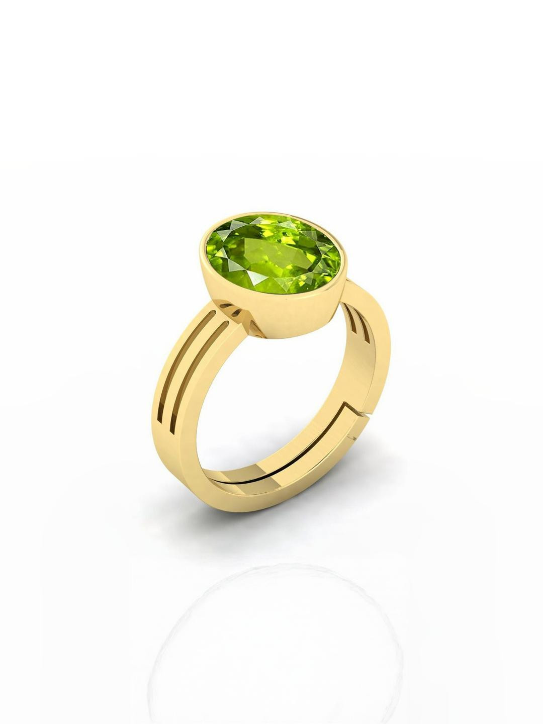 GenZcomplex Women Gold-Plated Brass Ethnic Finger Ring