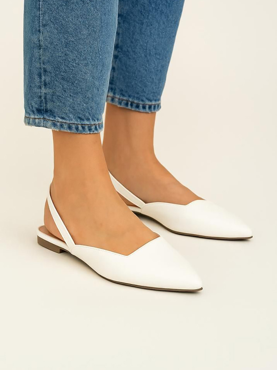 Linux Haze Women Pointed Toe Slingback Backstrap Mules