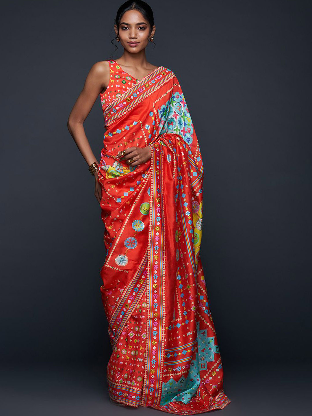 Gulabo by Abu Sandeep Printed Saree Blouse