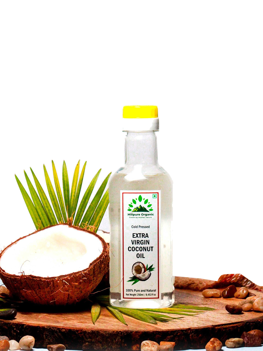 Hillpure Organic Cold Pressed Extra Virgin Coconut Oil- 250 ml