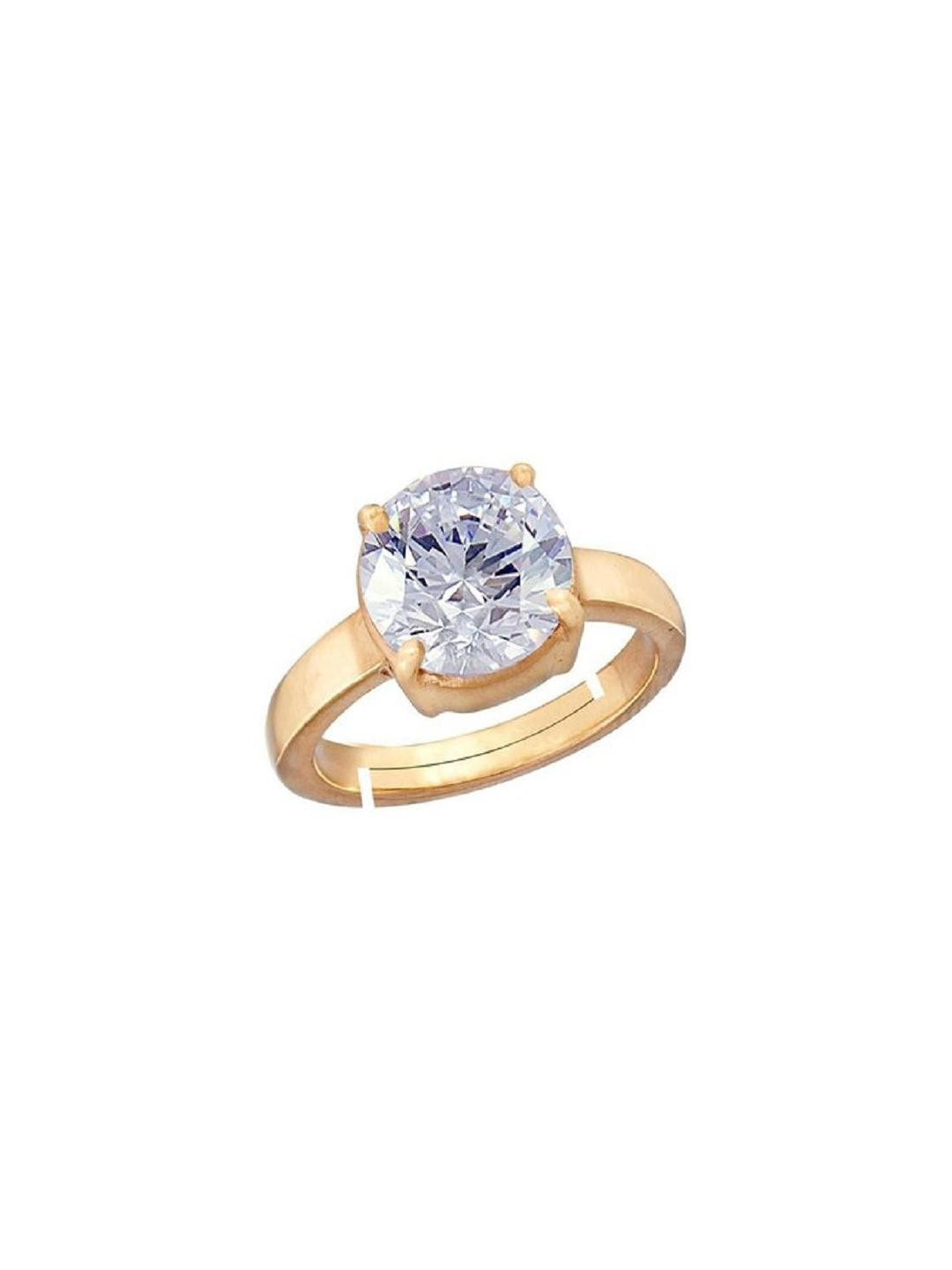 GenZcomplex Gold-Plated Copper Zircon Finger Ring