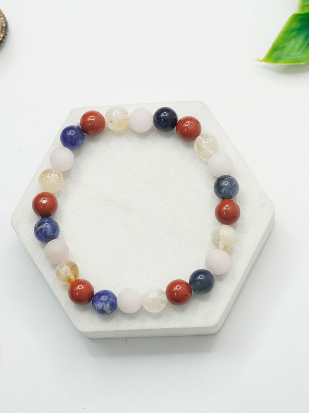 Love Rocks Taurus Zodiac Crystal Beaded Bracelet