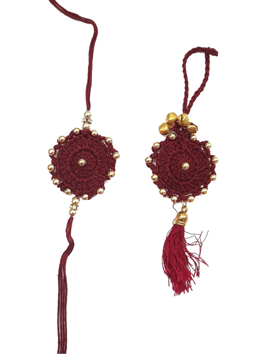 My Little Princess Unisex Maroon Rakhi