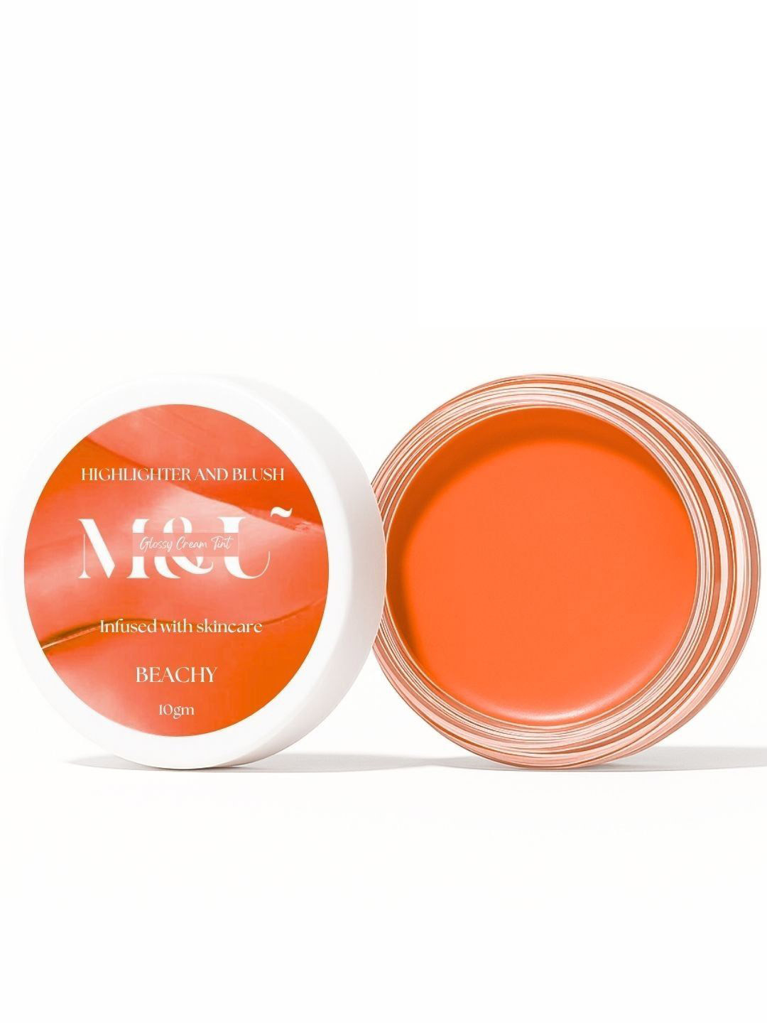 M&U Long Lasting Blush For Tint Lip & Cheeks - 10 ml - Beachy