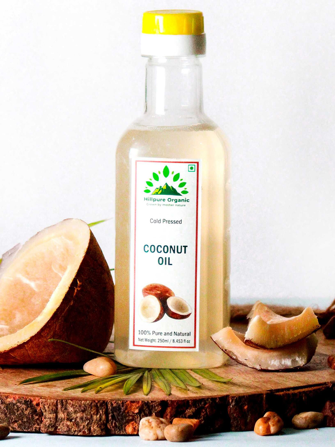 Hillpure Organic Cold Pressed Coconut Oil -250 ml