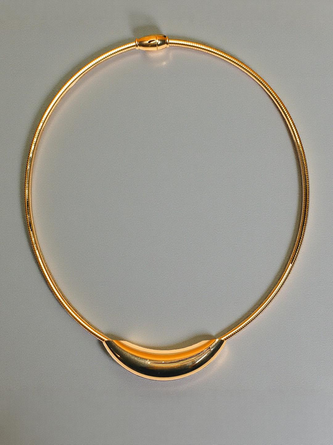 BlingNation Gold Toned Minimalistic Anti-Tarnish Necklace with Magnetic Closure