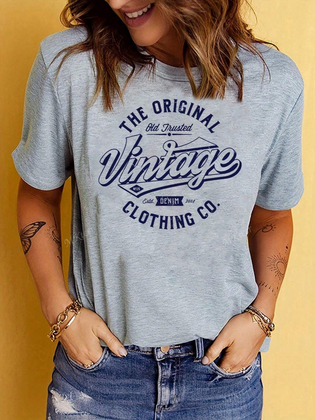 SXV STYLE Typography Printed Round Neck Cotton T-shirt