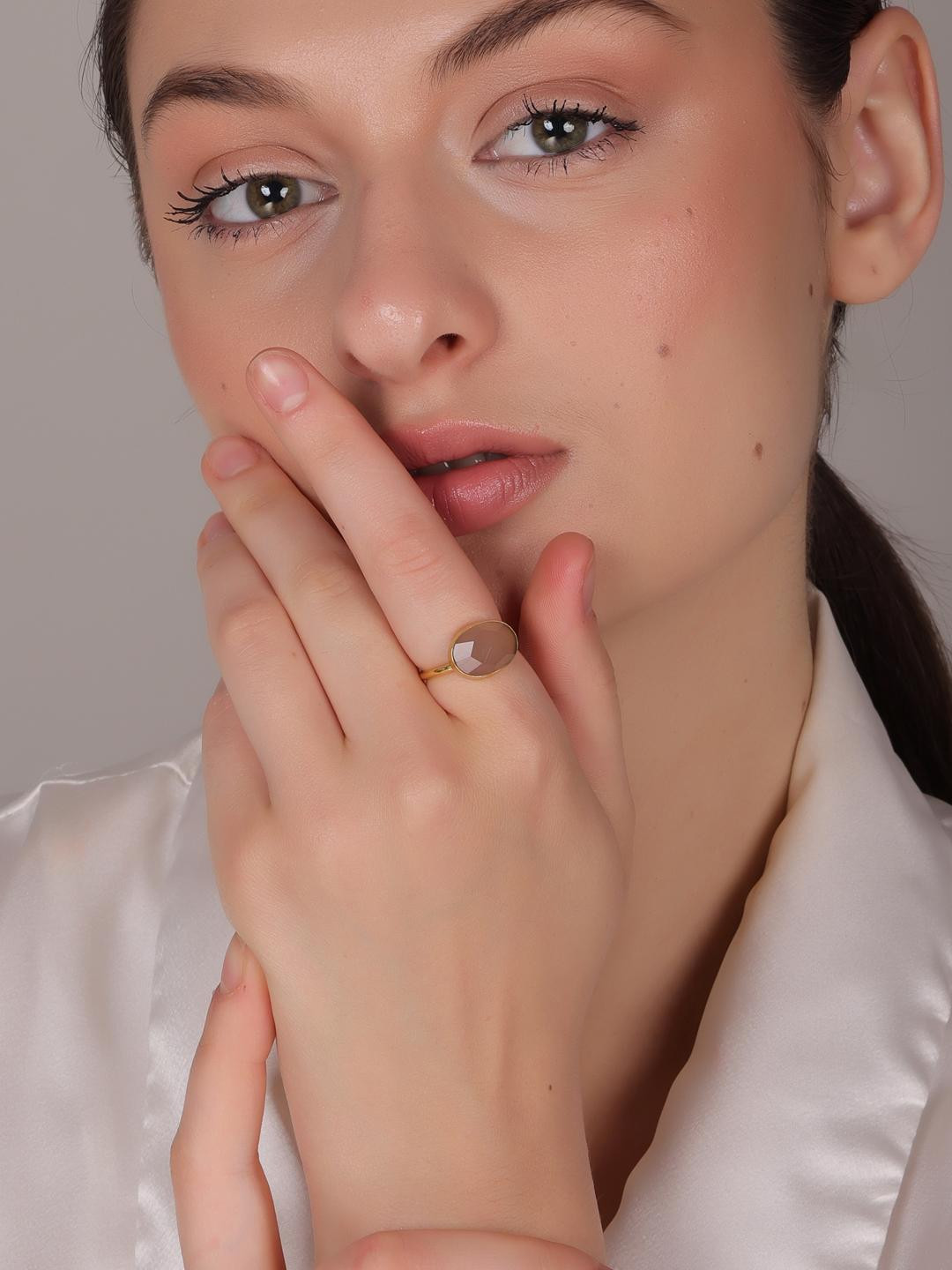 Dua Grey Brass Finger Ring