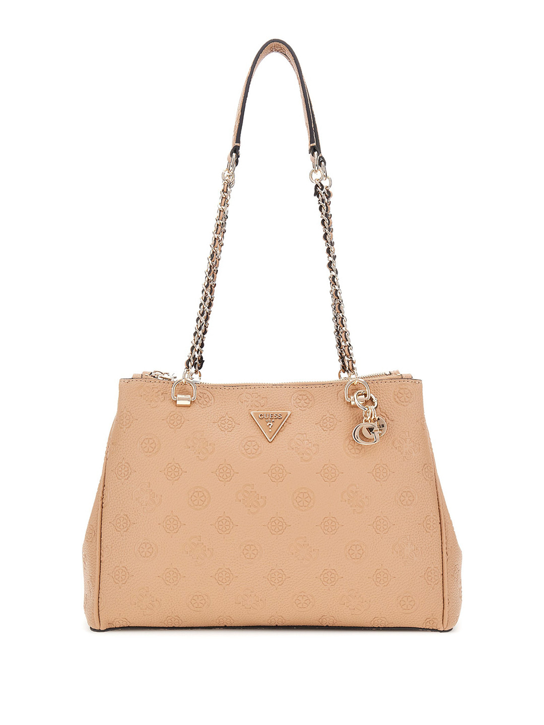 GUESS Textured Cresidia Structured Satchel Bag
