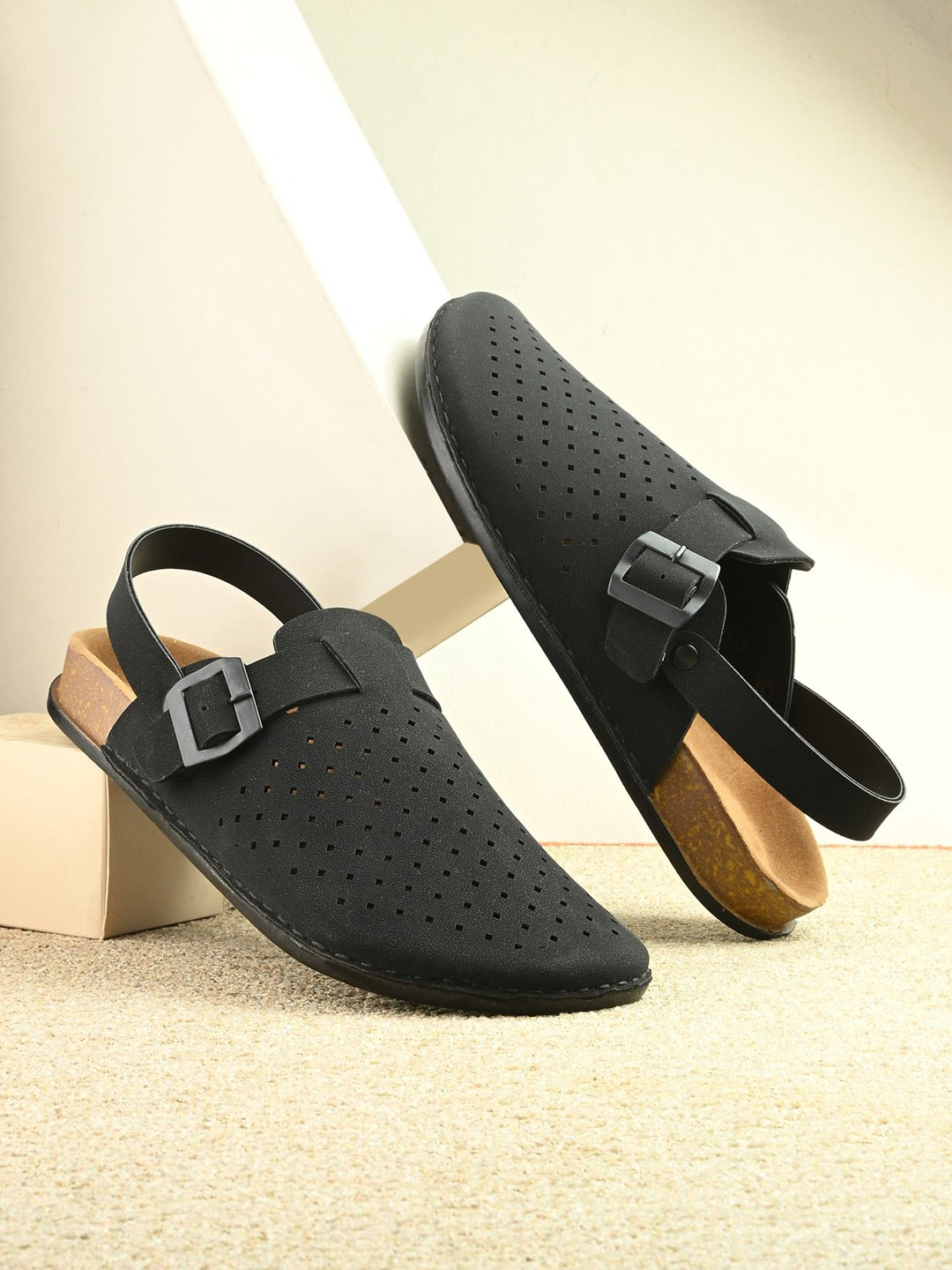 SERVER Men Perfotations Comfort Sandals