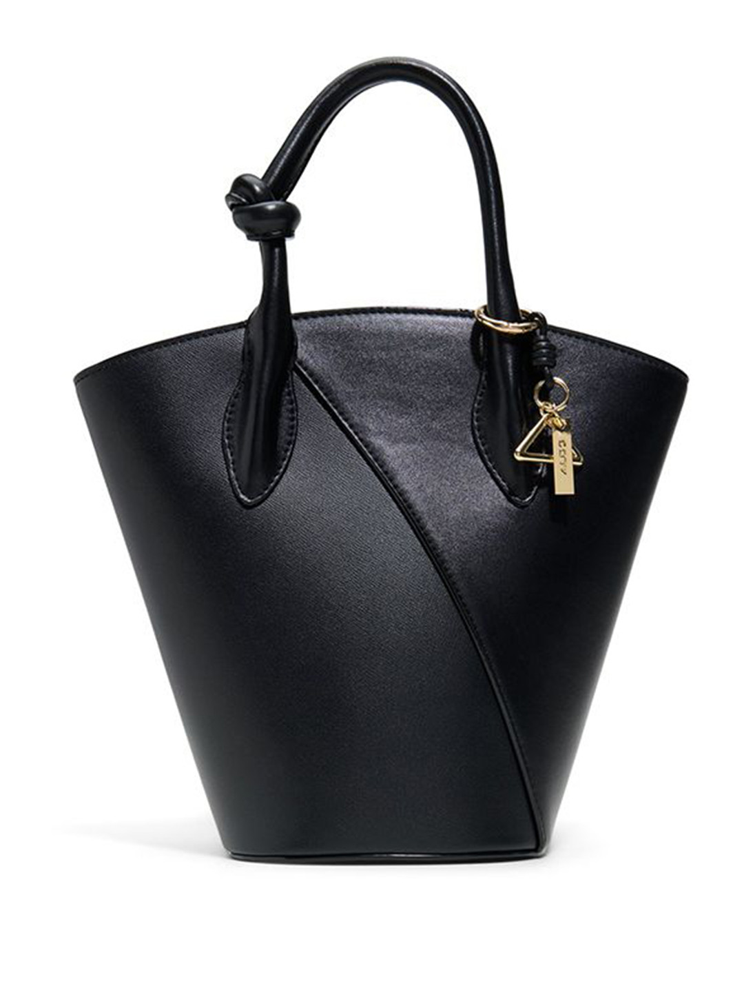 ALDO Structured Zip Closure Handheld Bag With Detachable Sling Strap