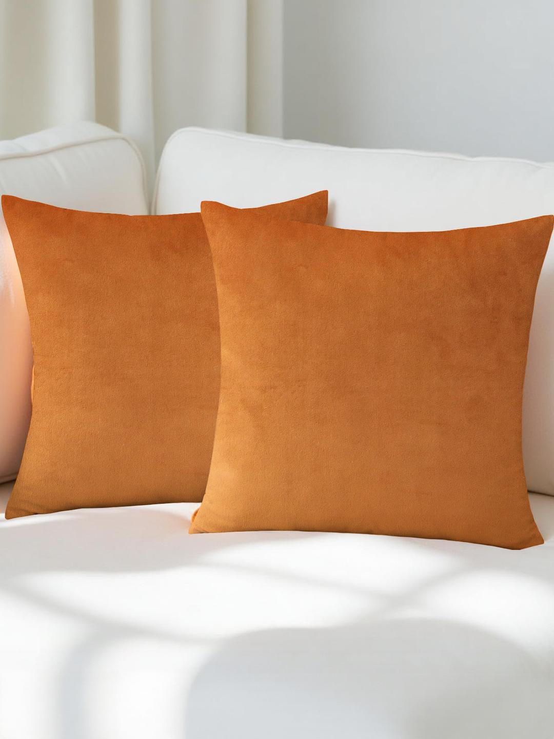 IVAZA Unisex Orange Cushion Covers
