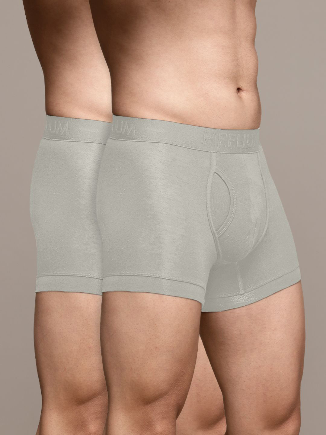 Heelium Pack Of 2 Mid-Rise Trunks DUP-P2-KEYHOLETRK-LG-S