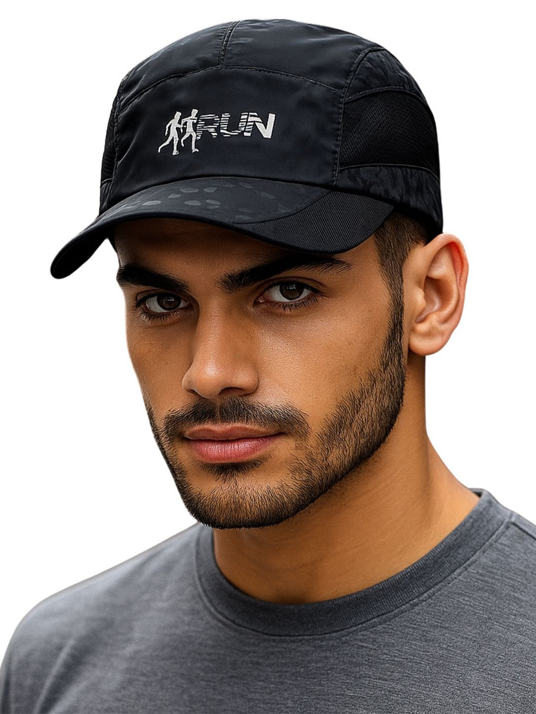 iSWEVEN Unisex Breathable Lightweight Mesh Sports Cap With Adjustable Buckle For Outdoor