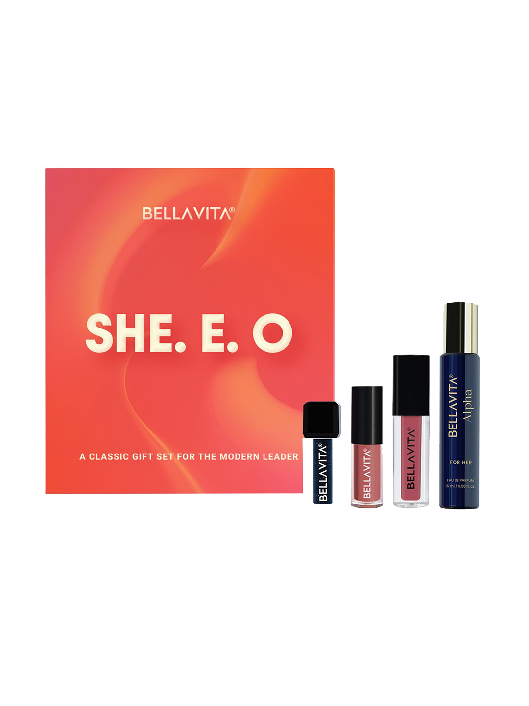 Bella Vita Organic SHE.E.O Set Of 4 Bold, Transfer-Proof & Fast Drying Make Up Gift Set