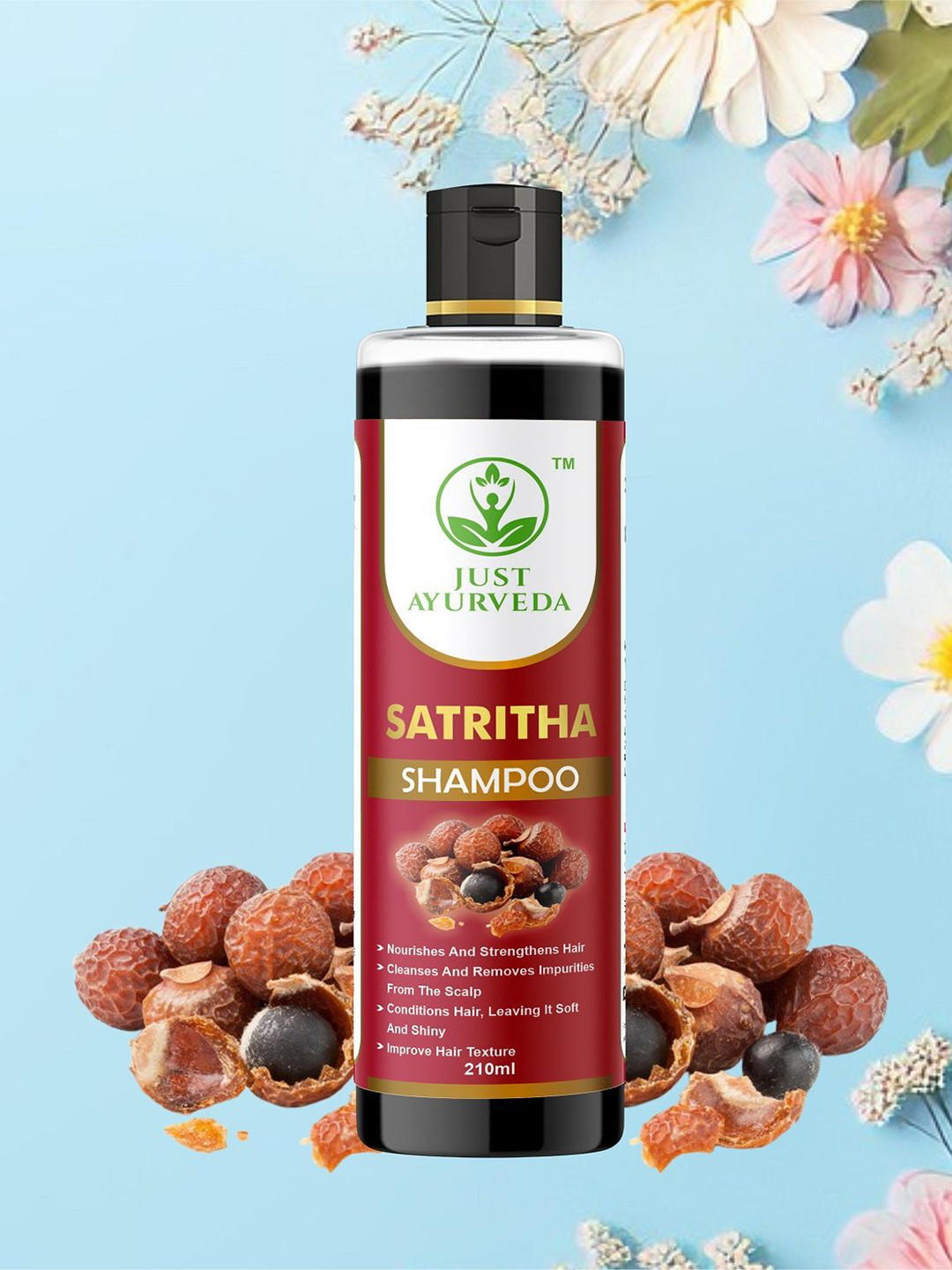 JUST AYURVEDA Satritha Anti Dandruff Shampoo - 210 ml