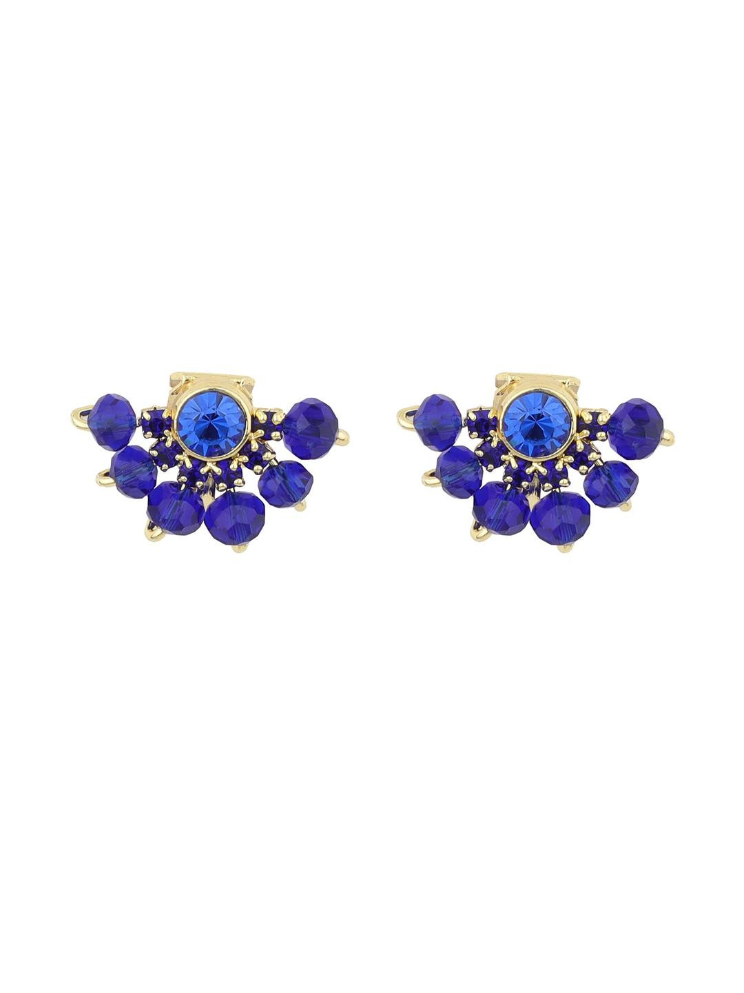 Ear Cuffs without Piercing Timeless and Classic Cuff Earrings for Women (Navy (Blue))