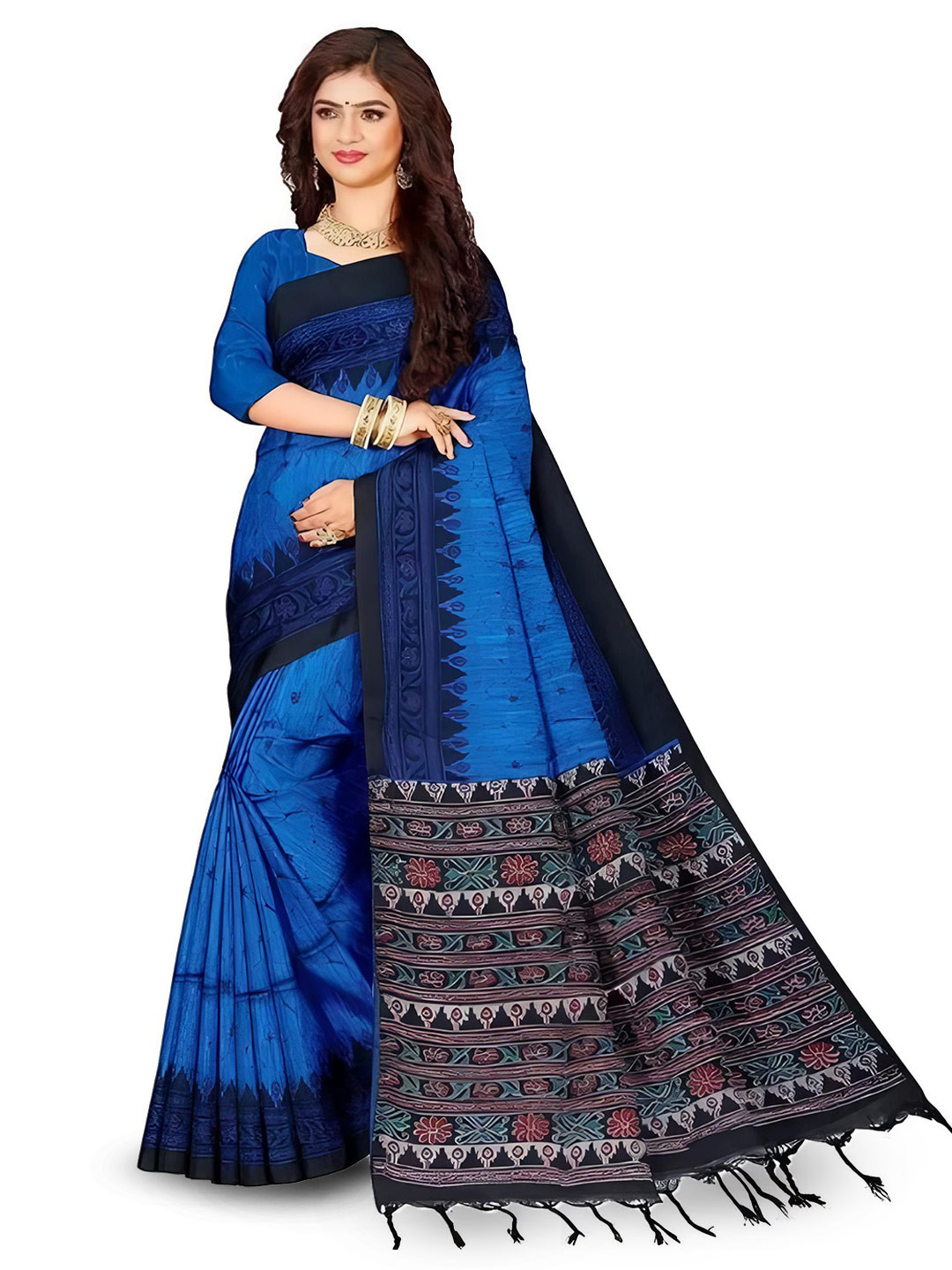 TITHI SAREES Woven Design Pure Cotton Sambalpuri Saree