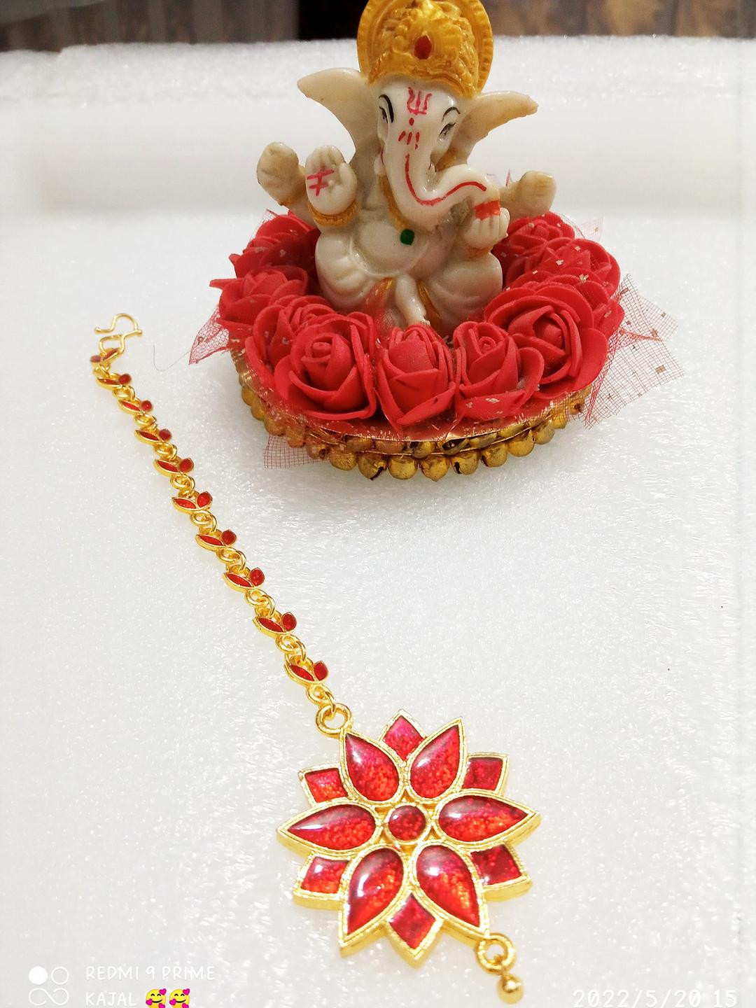 Balaji Gold Gold-Plated Maang Tikka Head Jewellery