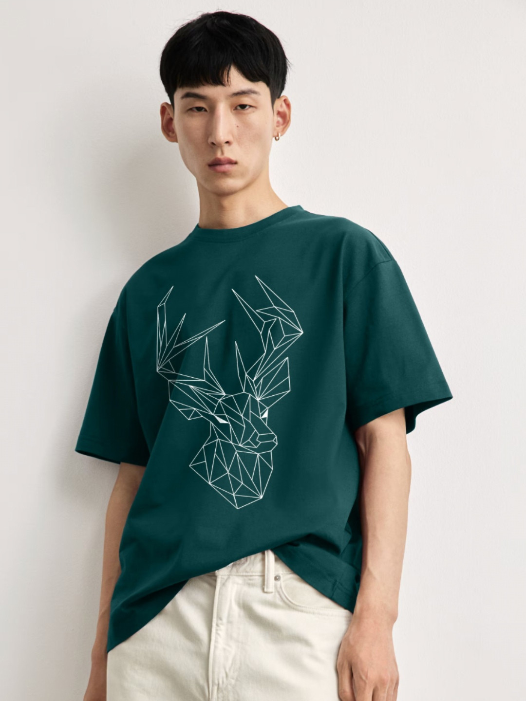 TOGS & TERRE Graphic Printed Round Neck Cotton Classic Oversized Loose Fit T-shirt