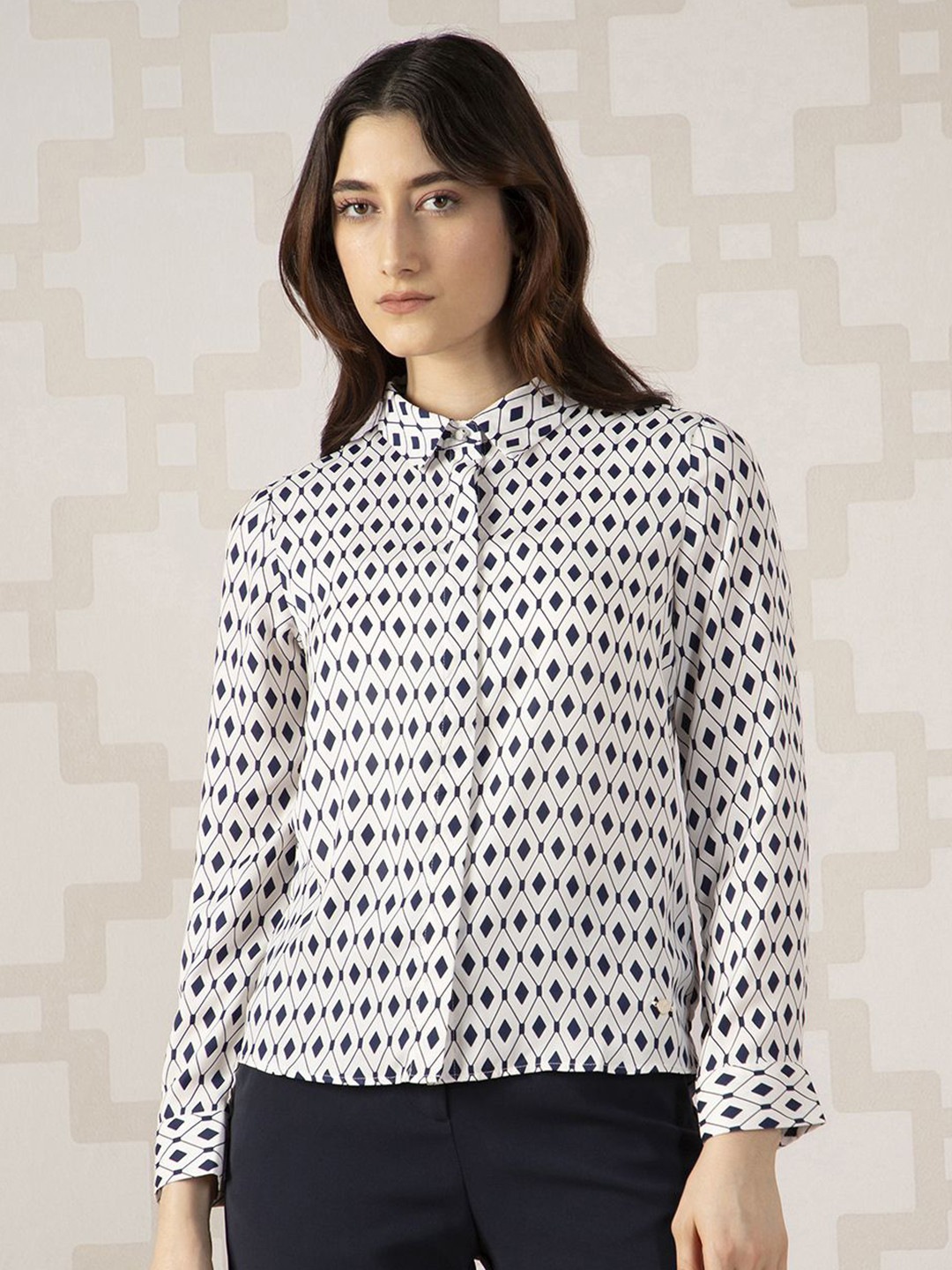 Van Heusen Woman Printed Formal Shirt